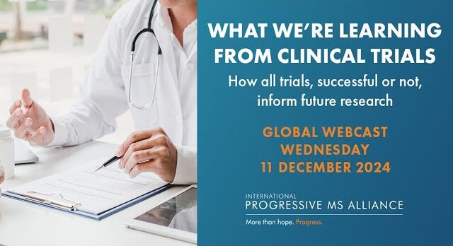 Thumbnail of the webinar entitled 'What we are learning from clinical trials', streamed live on Dec 11, 2024